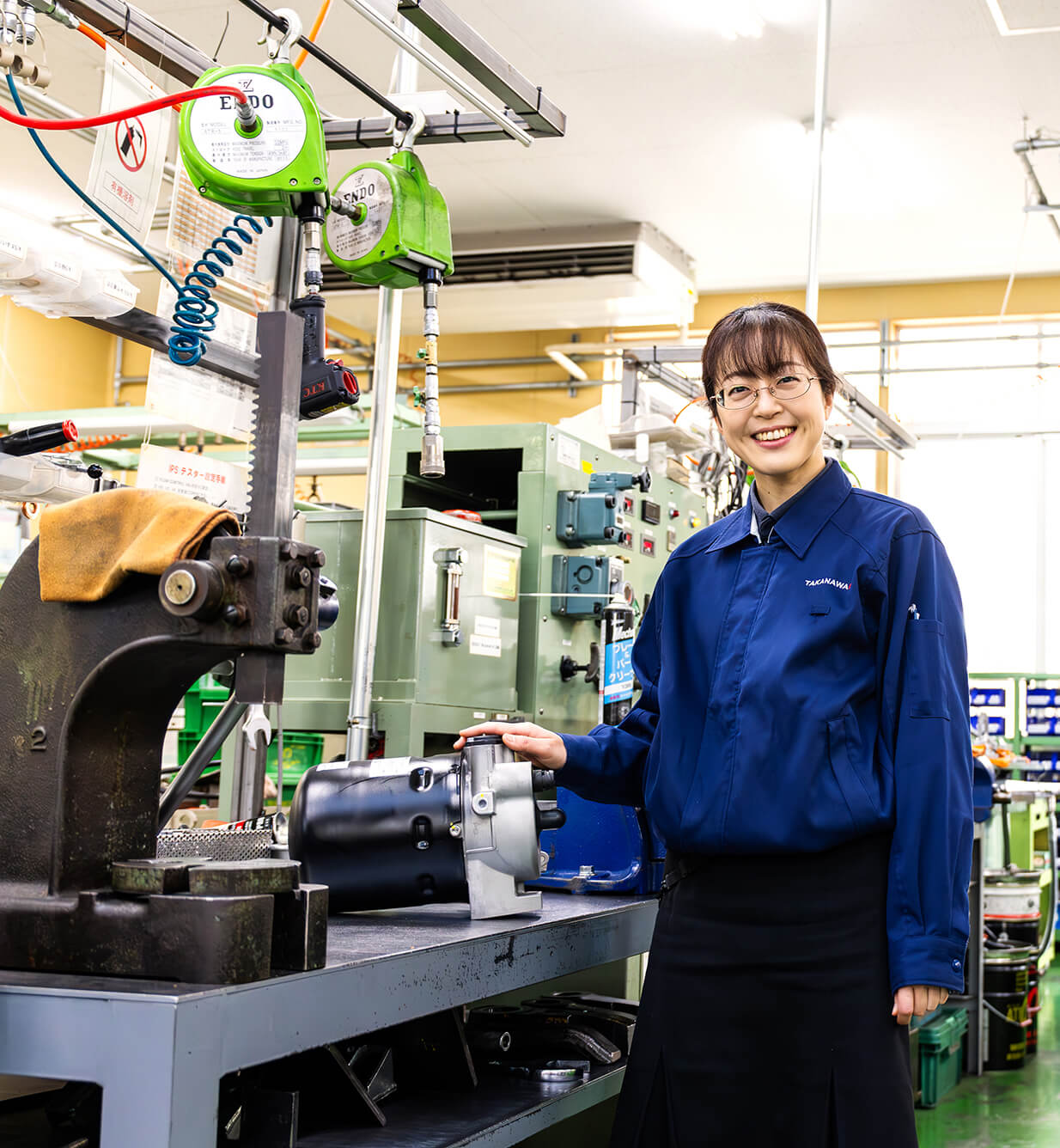 女性社員の写真